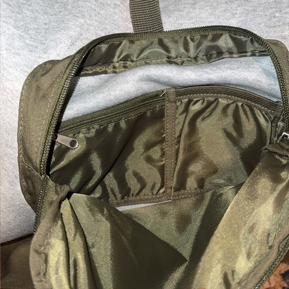 TOMS Green/Gray Unisex Rucksack School Backpack Travel Office Bag - Picture 7 of 10